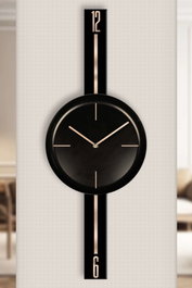 Wallity Reloj de Pared Decorativo Negro de 30 x 80 cm